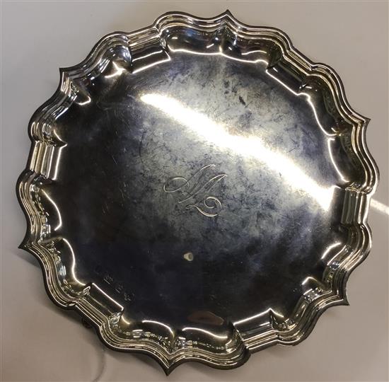 Elkington & Co. silver waiter